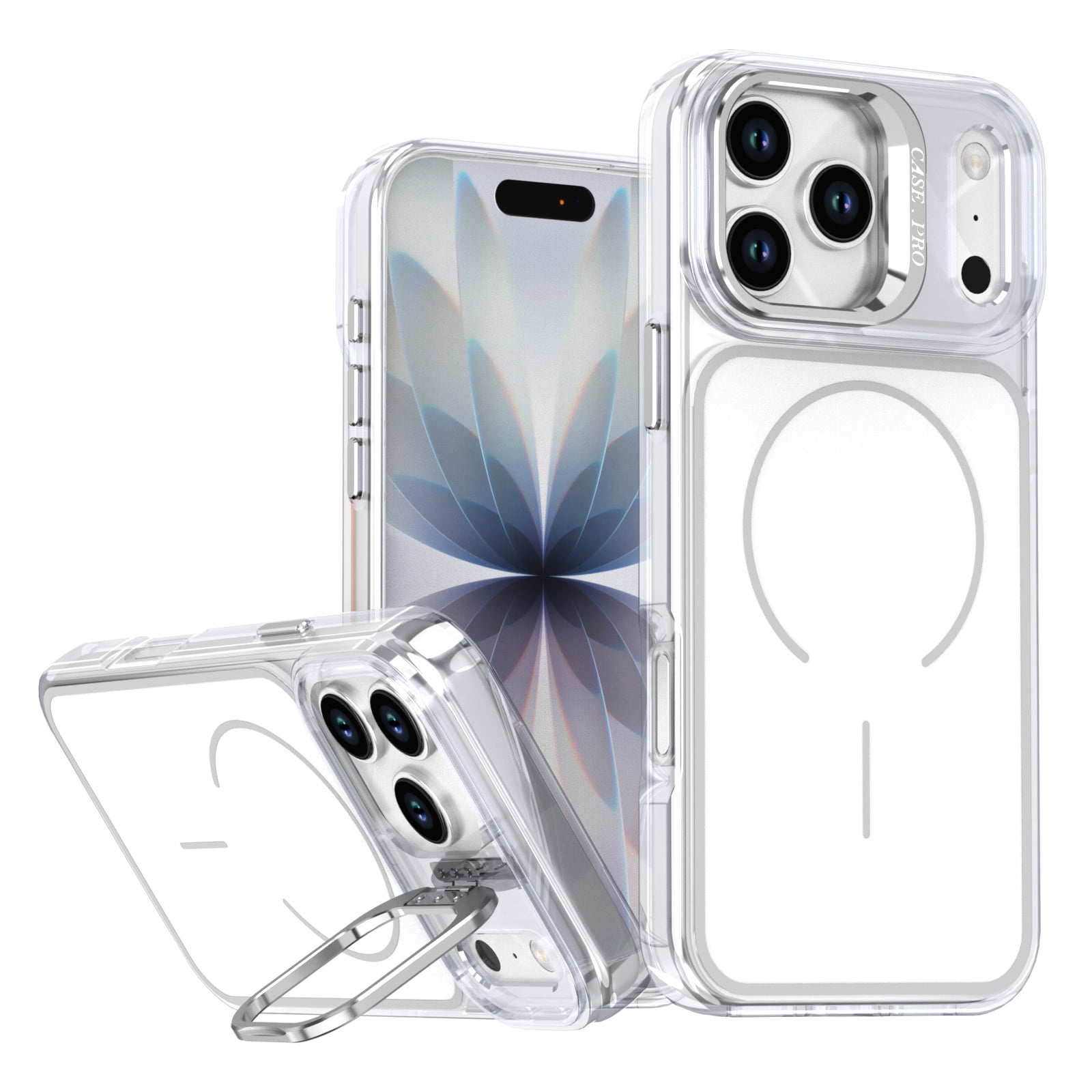 for iPhone 13 Pro Max Case with Built-in Camera Stash Stand, Compatible ...