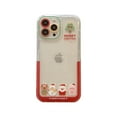 thumbnail image 1 of for iPhone 13 Pro Max Case Christmas Themed Case with Lovely Christmas Doll Patter, Soft TPU Transparent Cover Built-in Invisible Multi-Angle Kickstand Shockproof Protective Shell, Clear, 1 of 9