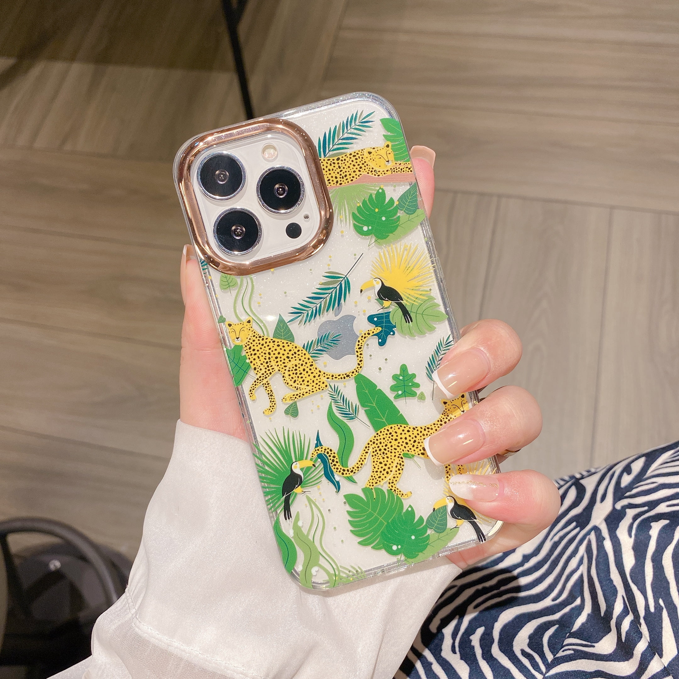 iPhone 13 Pro Max Case Clear - TECH CIRCLR [Flower Pattern