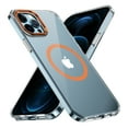 thumbnail image 1 of For iPhone 13 Pro Max Case,Compatible with MagSafe, Shockproof Military-Grade Protection, Magnetic Phone Case for iPhone 13 Pro Max, Classic Hybrid Drop Proof Anti-Fingerprint Anti-Scratch Case,Orange, 1 of 9