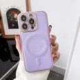 thumbnail image 1 of for iPhone 13 Pro Max Case Compatible with Magsafe Support Wireless Charging for Women Men, for iPhone 13 Pro Max Phone Case Slim Non-Slip Luxury PU Leather Shockproof Protective Cover, Purple, 1 of 7