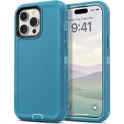 iPhone 13 Pro Max Case Cover Dual Layer Rugged / Heavy Duty / Shockproof 6.7" Teal