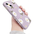 thumbnail image 1 of for iPhone 13 Pro Max Case Cute Flower Daisy Pattern Full Camera Lens Protection Shockproof TPU Bumper Liquid Silicone Protective Cover Phone Cases for iPhone 13 Pro Max 6.7" 5G-Purple, 1 of 8