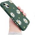 thumbnail image 1 of for iPhone 13 Pro Max Case Cute Flower Daisy Pattern Full Camera Lens Protection Shockproof TPU Bumper Liquid Silicone Protective Cover Phone Cases for iPhone 13 Pro Max 6.7" 5G-Green, 1 of 16