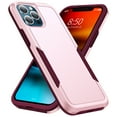 thumbnail image 1 of for iPhone 13 Pro Max Case, Dual Layers Shell Hard PC + Soft TPU Back Shell Heavy Duty Military Drop Protection Rugged Shockproof Hybrid Case for iPhone 13 Pro Max, Pink/Rose, 1 of 7