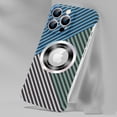 thumbnail image 1 of for iPhone 13 Pro Max Case, Exposed Sides for Comfort, Aramid Fiber, MagSafe Compatible, Protective Raised Corners, Ultra Slim Frameless Case for iPhone 13 Pro Max 6.7 inch, Blue/Green/Silver, 1 of 6
