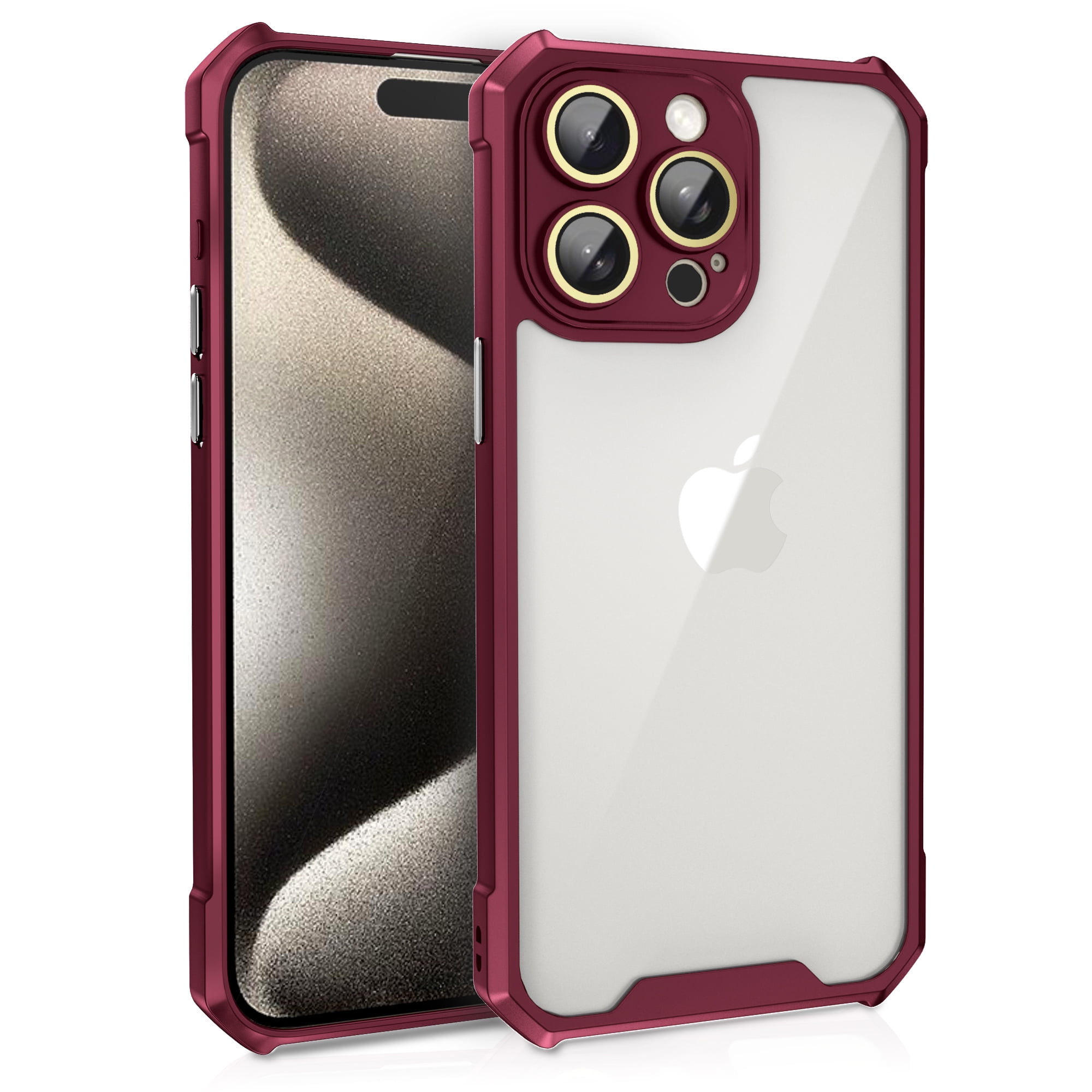 for iPhone 13 Pro Max Case with Glass Camera Lens Protector Film