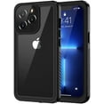 thumbnail image 1 of for iPhone 13 Pro Max Case, IP68 Waterproof Dustproof Shockproof Cases with Screen Protector, Full Body Protective Front and Back Cover for iPhone 13 Pro Max - 6.7 inch (Black), 1 of 8