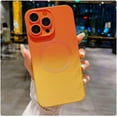 thumbnail image 1 of iPhone 13 Pro Max Case Magnetic Case, Cute Gradient Color Clear Case, Compatible with MagSafe for Women Girls Soft TPU Shockproof Camera Protective Back Cover-Orange&Yellow, 1 of 10