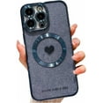 thumbnail image 1 of for iPhone 13 Pro Max Case Magnetic Glitter [ Compatible with MagSafe ], Bling Love Heart Clear Phone Case, Camera Protection Sparkly Plating Slim Soft Back Cover for Women Girls - Blue, 1 of 10