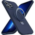 thumbnail image 1 of for iPhone 13 Pro Max Case with Magnetic Invisible Stand Compatible with MagSafe Military-Grade Protection Shockproof Silicone iPhone 13 Pro Max Phone Cases for Women Men Gift 6.7'',Dark Blue, 1 of 7