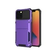 thumbnail image 1 of iPhone 13 Pro Max Case, Mantto Wallet Cover 5 Credit Card Slots Holder Flip Hidden Rugged Dual Layer PC & TPU 2 in 1 Protection Hybrid Tough Back Armor Phone Skin For Apple iPhone 13 Pro Max,Purple, 1 of 9