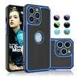 thumbnail image 1 of Njjex Shock Absorbant Plastic Rugged Cell Phone Case for Apple iPhone 13 Pro Max, Blue, 1 of 7