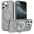 thumbnail image 1 of for iPhone 13 Pro Max Case with Ring Kickstand, Compatible with MagSafe, Ultra Slim Lightweight Drop Protective Cover, Luxury Shockproof Anti-Scratch Translucent Back Phone Case, Gray, 1 of 6