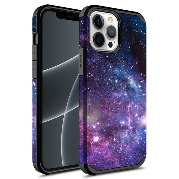 iPhone 13 Pro Max Case, Rosebono Slim Hybrid Shockproof Hard Cover Graphic Fashion Colorful Skin Cover Armor Case for iPhone 13 Pro Max 6.7" (Stardust)