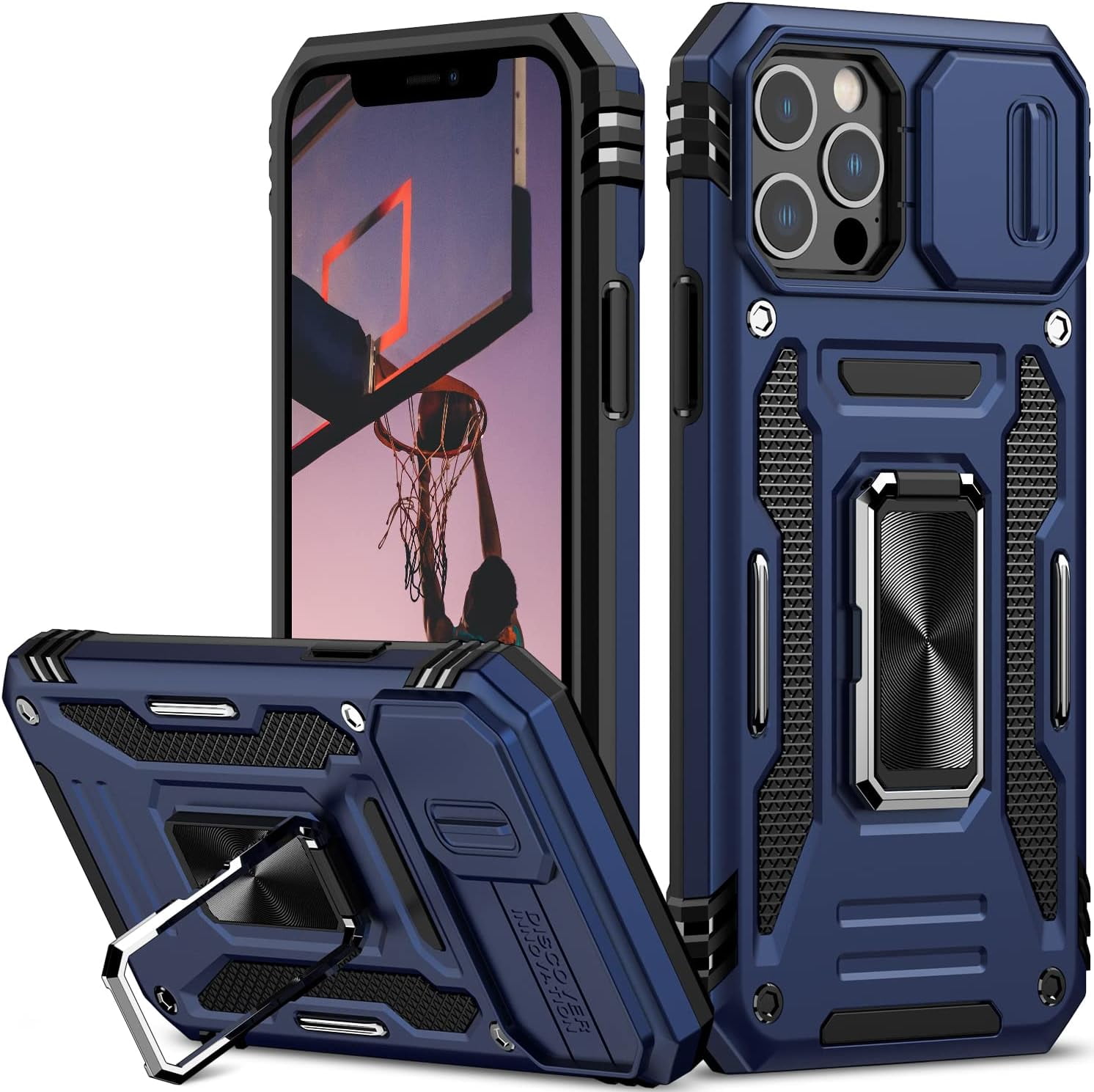 for iPhone 13 Pro Max Case with Slide Camera Cover Drop Tested Military ...