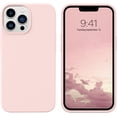 thumbnail image 1 of iPhone 13 Pro Max Case,Slim Fit Liquid Silicone Soft Gel Rubber Lightweight Microfiber Lining Shockproof Anti-Scratch Non Slip Protective Phone Cover for iPhone 13 Pro Max 6.7 Inch, Pink Sand, 1 of 8