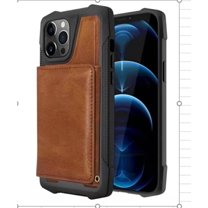 iPhone 13 Pro Max Case Wallet 6.1 Inch, [PU Leather with Magnetic Flip Case Card Holder Come with Alarm Protection Gift for iPhone 13 Pro and (Brown Color is Available)
