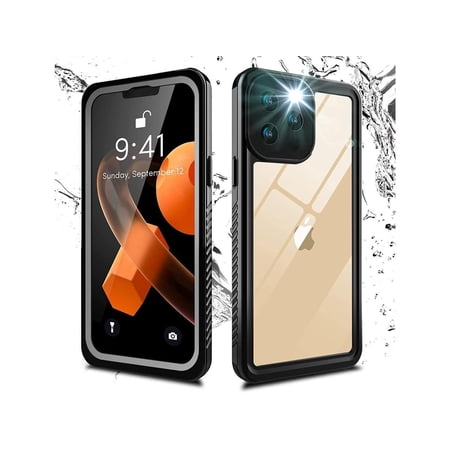 for iPhone 13 Pro Max Case Waterproof, Built in Screen Protector Dustproof Shockproof Full-Body Heavy-Duty Rugged Protection, IP68 Waterproof Case for iPhone 13 Pro Max 6.7 inch 5G 2021