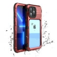 thumbnail image 1 of for iPhone 13 Pro Max Case Waterproof Shockproof Dustproof Full-Body Sturdy with Camera Lens Protection and Built-in Screen Protector,Underwater Full Sealed Cover for iPhone 13 Pro Max, Red, 1 of 12