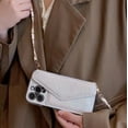 thumbnail image 1 of iPhone 13 Pro Max Case, iPhone 13 Pro Max Flip Case with Card Holder, Cute Handbag Style Shockproof Leather Wallet Phone Case for iPhone 13 Pro Max White, 1 of 10