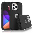 thumbnail image 1 of iPhone 13 Pro Max Cases, 3 in 1 Sturdy Phone Case for Apple iPhone 13 Pro Max 6.1",Takfox Full-Body Shockproof Drop Protection Hybrid Bumper Rugged Rubber Cover Defend Matte Armor Phone Case -Black, 1 of 6