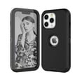thumbnail image 1 of iPhone 13 Pro Max Cases, Njjex Heavy Duty Shockproof Protective Case for iPhone 13 Pro Max (6.7 Inch) with Tempered Glass Screen Protector - Black, 1 of 9