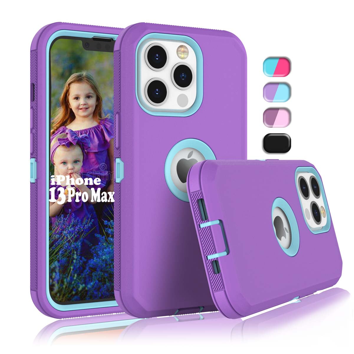 iPhone 13 Pro Max Cases, Sturdy Case Cover for iPhone 13 Pro Max 6.7", Tekcoo FullBody Heavy