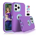 thumbnail image 1 of iPhone 13 Pro Max Cases, Sturdy Case Cover for iPhone 13 Pro Max 6.7", Tekcoo Full-Body Heavy Duty Armor Hard Plastic & Shock Absorption Rubber Rugged Bumper 3-in-1 Case Cover -Purple, 1 of 7