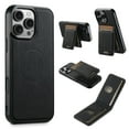 thumbnail image 1 of for iPhone 13 Pro Max Classic Wallet Case with Card Holder, 2 in 1 Detachable Magnetic Elastic Back Cards Slots Case Magsafe Shockproof Protective Phone Cover for iPhone 13 Pro Max - Black, 1 of 1