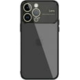 thumbnail image 1 of for iPhone 13 Pro Max Clear Case with Full Camera Lens Protector [Non-Yellowing & Support Wireless Charging] Slim Soft TPU Protective Transparent Phone Case for iPhone 13 Pro Max (Black), 1 of 7