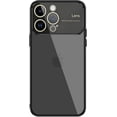 thumbnail image 1 of for iPhone 13 Pro Max Clear Case with Full Camera Lens Protector [Non-Yellowing & Support Wireless Charging] Slim Soft TPU Protective Transparent Phone Case for iPhone 13 Pro Max (Black), 1 of 9