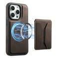thumbnail image 1 of for iPhone 13 Pro Max Compatible Magsafe Magnetic 2 in 1 Detachable Wallet Case,for Women Men,PU Leather RFID Blocking Flip Kickstand Credit Slots Classic Phone Case For iPhone 13 Pro Max,Brown, 1 of 9