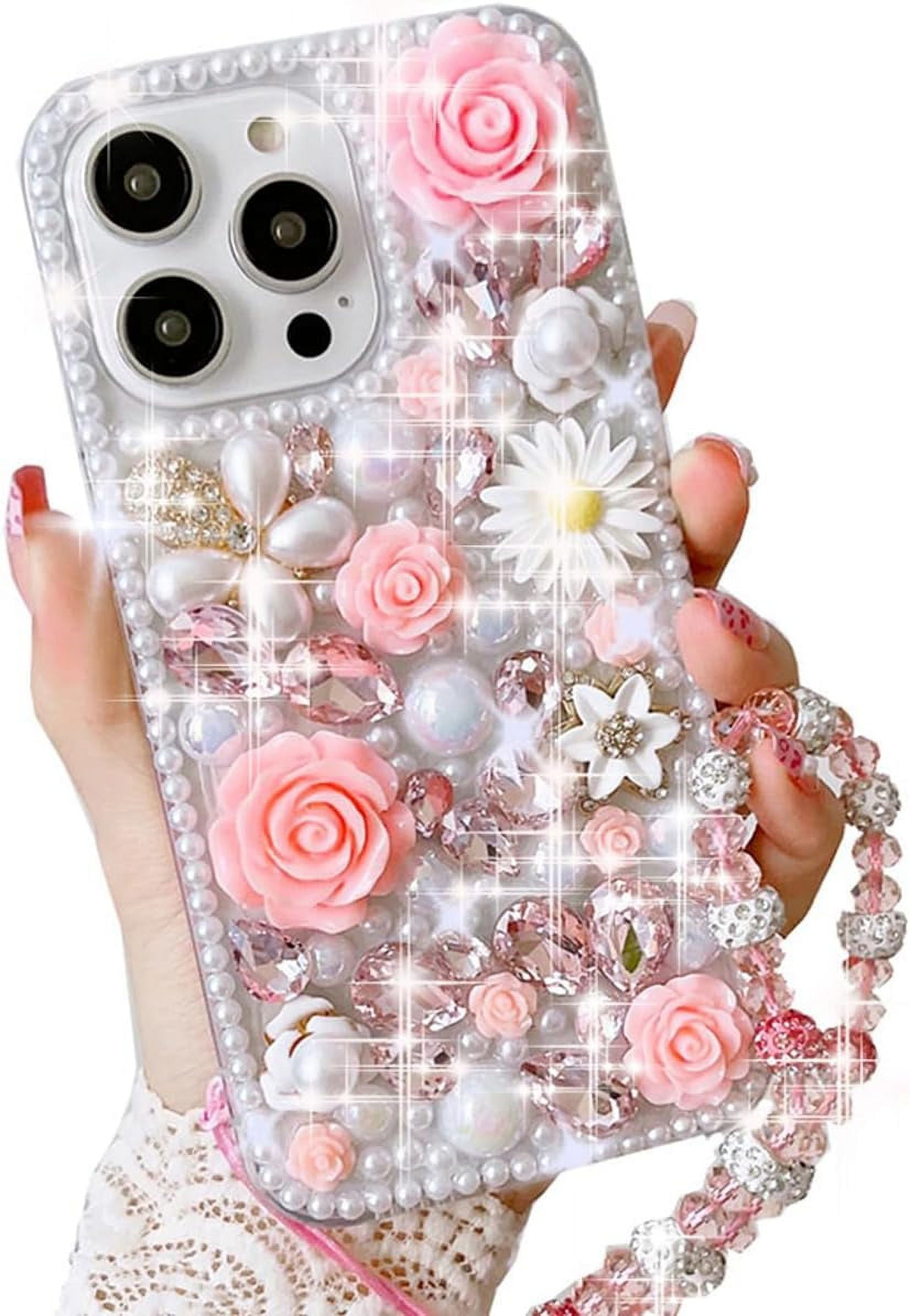 for iPhone 13 Pro Max Glitter Bling Case, Cute Luxury 3D Crystal ...