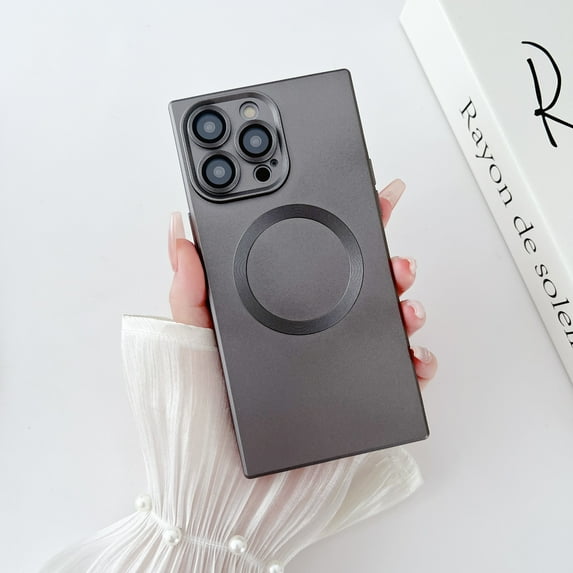 for iPhone 13 Pro Max Magnetic Case, Compatible with MagSafe, Luxury Matte Hard PC Shockproof Protective Skin Friendly Anti-Scratch Lightweight Back Case Cover for iPhone 13 Pro Max, Gray