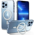 thumbnail image 1 of for iPhone 13 Pro Max Magnetic Case with Invisible Stand [Compatible with Magsafe], Clear Full Body Protective Cover Slim Transparent Shockproof Phone Case for iPhone 13 Pro Max 6.7", Clear, 1 of 16