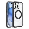 thumbnail image 1 of for iPhone 13 Pro Max Magnetic Kickstand Clear Case, [Compatible with MagSafe] Shockproof Slim Transparent Glossy Case with 360° Ring Stand Soft TPU Protective Cover for iPhone 13 Pro Max, Black, 1 of 7