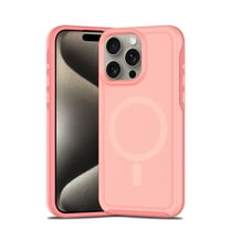 for iPhone 13 Pro Max Phone Case, Magnetic Case [Compatible with Mag Safe] Solid Color Matte Slim Shockproof Heavy Duty Anti-Fingerprint Anti-Fall Protective Cover for iPhone 13 Pro Max,Pink