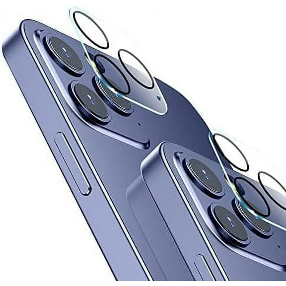 iPhone 13 Pro Max Screen Protector Glass [6.7 Inch] With Camera Lens Protector Kit, Ultra HD Full Screen Tempered Glass, 9H Hardness, Scratch Resistance, Easy Install - Case Friendly