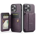 thumbnail image 1 of for iPhone 13 Pro Max Wallet Case with Card Holder RFID Blocking Magnetic Car Mount Back Flip Kickstand Cover Credit Card Slots Premium PU Leather Men Women Phone Case For iPhone 13 Pro Max,Purple, 1 of 9