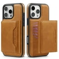 thumbnail image 1 of for iPhone 13 Pro Max Wallet Case, Magnetic Phone Cover Compatible with Mag-Safe, 2-in-1 Detachable PU Leather Credit Card Holder Slots Purse with Kickstand Shockproof Protective Case, Brown, 1 of 10