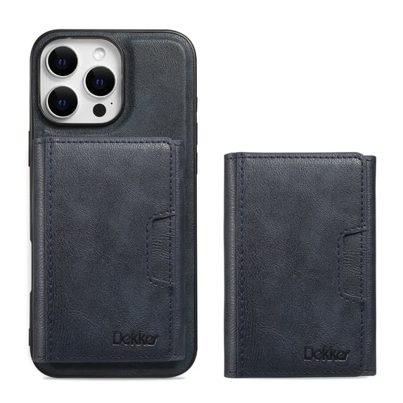 for iPhone 13 Pro Max Wallet Case, Protective Magnetic Phone Cover Compatible with Mag-Safe & Support Car Mount Holder, Luxury PU Leather Purse Case with Card Slots for iPhone 13 Pro Max, Blue