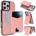 thumbnail image 1 of for iPhone 13 Pro Max Wallet Case with RFID Blocking 5 Card Slots, PU Leather + TPU 2-in-1 Detachable Magnetic Back Cover, Kickstand Drop Protective Flip Folio Case for Men and Women, Pink, 1 of 11