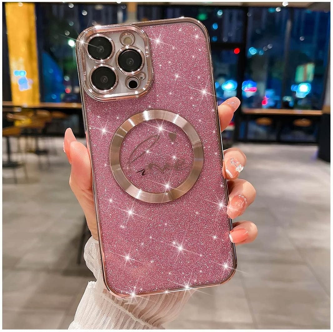 iPhone 13 Pro Max case, Compatible with MagSafe Luxury Glitter Bling ...