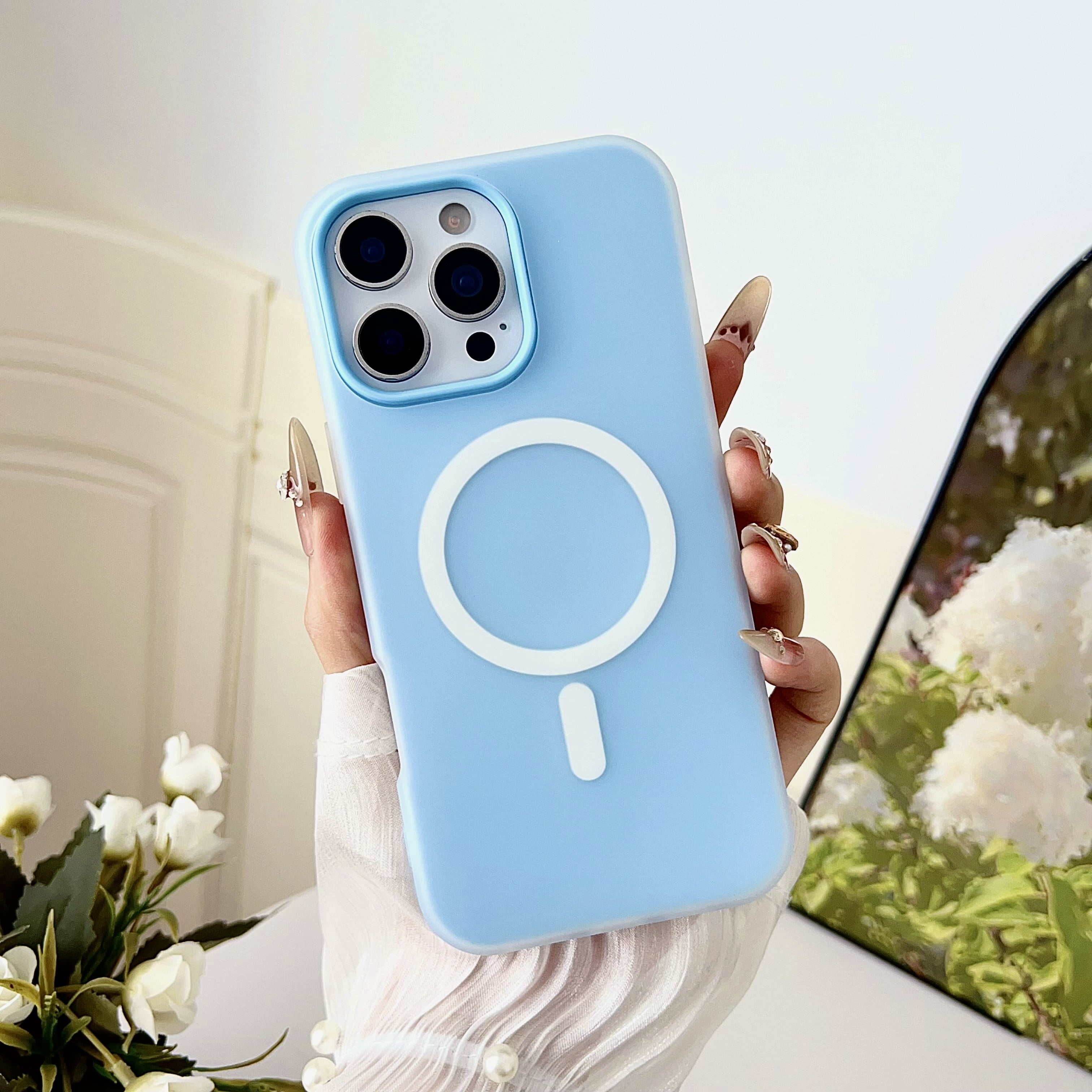 For iPhone 13 Pro Phone Case Liquid Silicone, Cute Thin Slim Soft ...