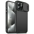 thumbnail image 1 of for iPhone 13 Pro Phone Case: Shockproof Protective Rugged Phone Cover with Camera Lens Slide | Drop Proof Military-Grade Protection TPU Hybrid Bumper Cases for iPhone 13 Pro,Black, 1 of 9