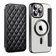 thumbnail image 1 of for iPhone 13 Pro Wallet Case Magnetic with Mag Safe, PU Leather RFID Blocking Card Holders Shockproof Flip Phone Cover Slim Clear Purse Case for iPhone 13 Pro, Black, 1 of 8