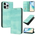 thumbnail image 1 of for iPhone 13 Pro Wallet Rugged Case, Premium PU Leather RFID Blocking Card Slots Kickstand Classic Full Body Protection Magnetic Function Durable Phone Cover for iPhone 13 Pro, Mint, 1 of 9