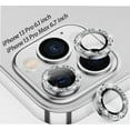 thumbnail image 1 of for iPhone 13 Pro - iPhone 13 Pro Max Camera Lens Protector, 9H Tempered Glass Camera Cover Screen Protector Metal Individual Ring for iPhone 13Pro 6.1 inch iPhone 13 ProMax 6.7 inch 2021, 1 of 4