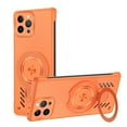 thumbnail image 1 of for iPhone 13 Rugged Case Compatible with MagSafe Wireless Charging [Heat Dissipation] [Built-in Ring Holder Stand], Magnetic Shockproof Protective Case for iPhone 13, Orange, 1 of 8